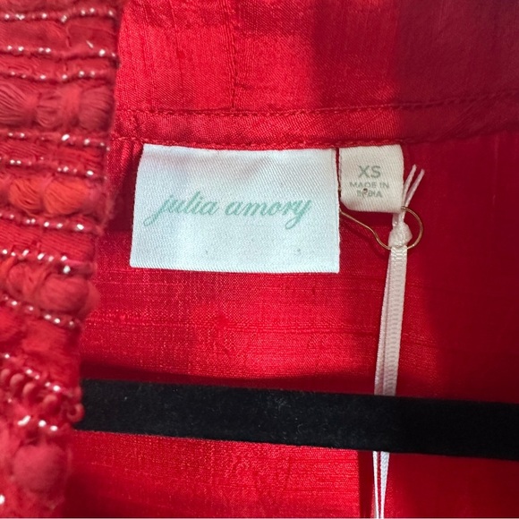 Julia Amory Jacket Liza Silk Overcoat Duster Size XS NWT - Picture 9 of 11